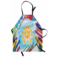 Child's Happy Sun Painting Apron