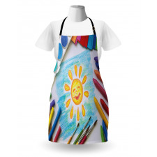 Child's Happy Sun Painting Apron