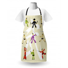 Japanese Martial Art Icons Apron