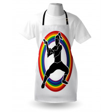 Karate on Rainbow Circle Apron