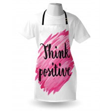 Text Pink Strokes Apron