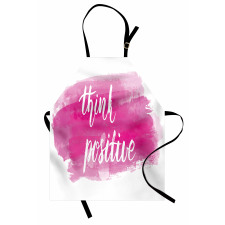 Calligraphy on Pink Apron