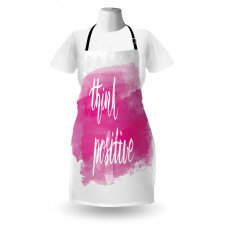 Calligraphy on Pink Apron