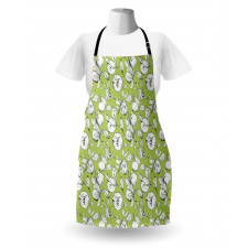 Sketch Drawn Citrus Fruit Apron