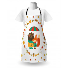 Autumn Fox and Bear Apron