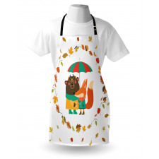 Autumn Fox and Bear Apron