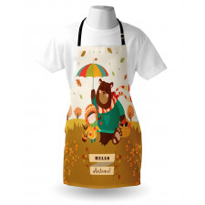 Hello Autumn Cartoon Apron