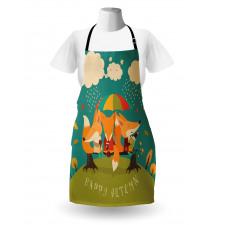 Foxes Umbrella Apron