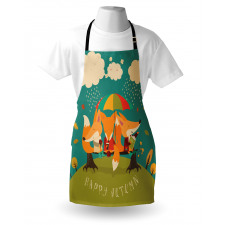 Foxes Umbrella Apron