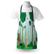 Woods Cartoon Apron