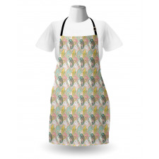 Abstract Chameleons Apron