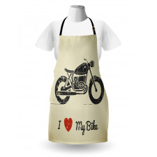 Grunge Flat Motorcycle Apron