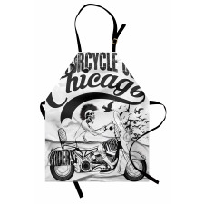 Crazy Skeleton Rider Design Apron