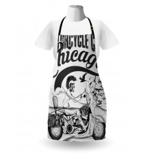 Crazy Skeleton Rider Design Apron