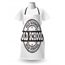 Grunge Retro Look Text Apron