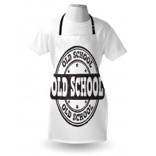 Grunge Retro Look Text Apron