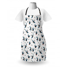 Flying Bird Heart Branch Apron