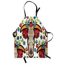 Mexican Folk Animal Skull Apron