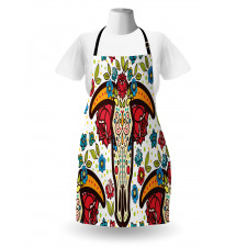 Mexican Folk Animal Skull Apron