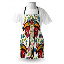 Mexican Folk Animal Skull Apron