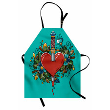 Bleeding Heart Flowers Apron