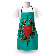 Bleeding Heart Flowers Apron