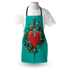 Bleeding Heart Flowers Apron