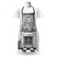 Greyscale Cozy Edge Home Apron