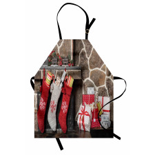 Stockings and Gift Boxes Apron