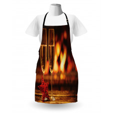 Romantic Champagne Glass Apron