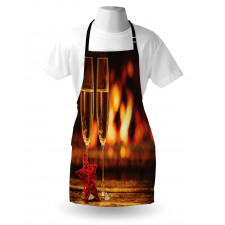 Romantic Champagne Glass Apron