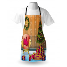 Noel Room Cartoon Apron