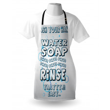 Water Soap Scrub Apron