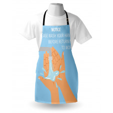 Wash Hands Cartoon Apron