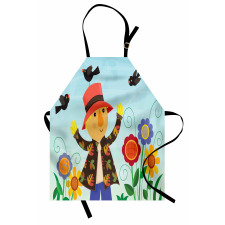 Rustic Scene Bird Friends Apron