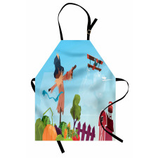 Countryside Cartoon Apron