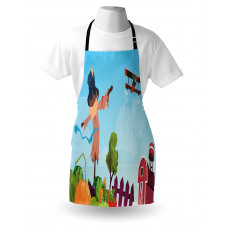 Countryside Cartoon Apron