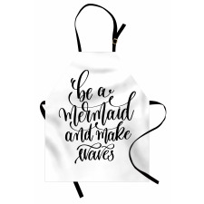 Ink Brush Be a Mermaid Apron