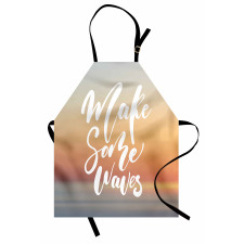 Words on Blurry Sunset Apron