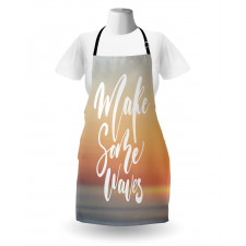 Words on Blurry Sunset Apron