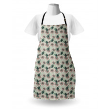 Vintage Flower Butterfly Apron