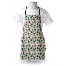 Vintage Flower Butterfly Apron