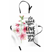 Do What You Love Flowers Apron