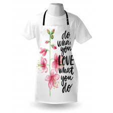 Do What You Love Flowers Apron