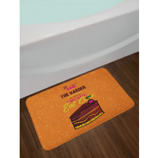 Doodle Stay Safe Eat Cake Bath Mat