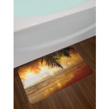 Sunset Caribbean Palms Bath Mat