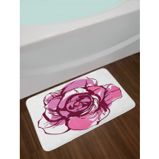 Rose Petal Bath Mat