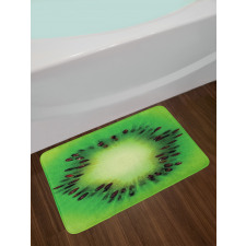 Close up Photo Sliced Fruit Bath Mat