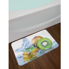 Photo of Water Splash on Fruit Bath Mat