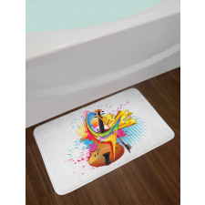 Creative String Instrument Bath Mat